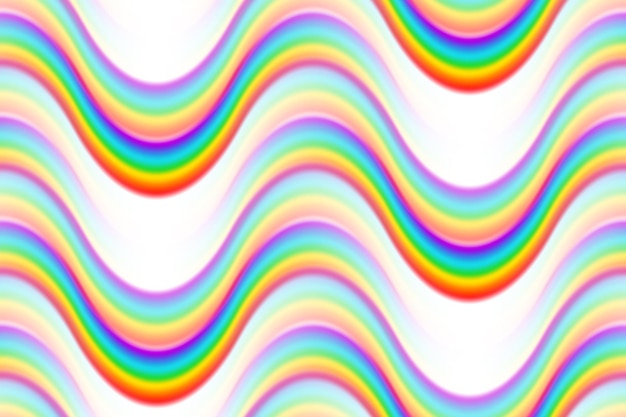 Buntes transparentes regenbogenvektor-nahtloses muster rundbogen von spektralfarben