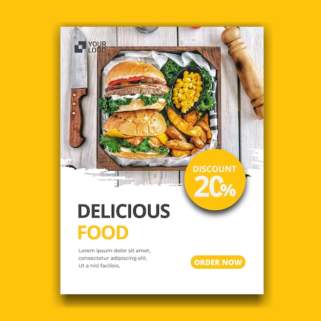 Burger Haus Banner Vorlage