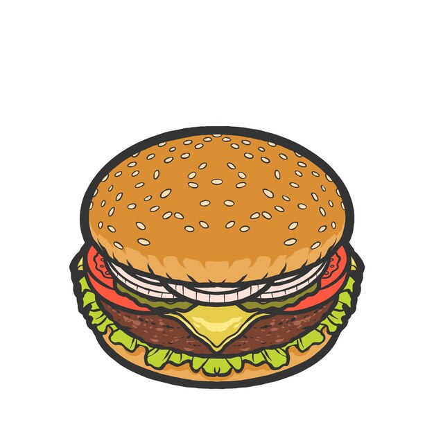 Burger-logo-design-vektor