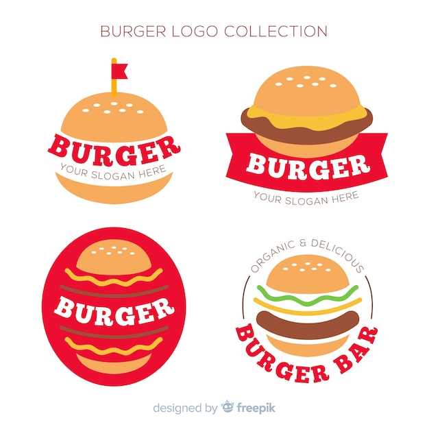 Burger-logo-sammlung