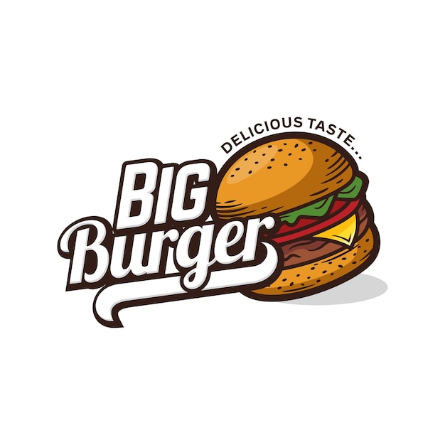 Vektor burger logo vorlage