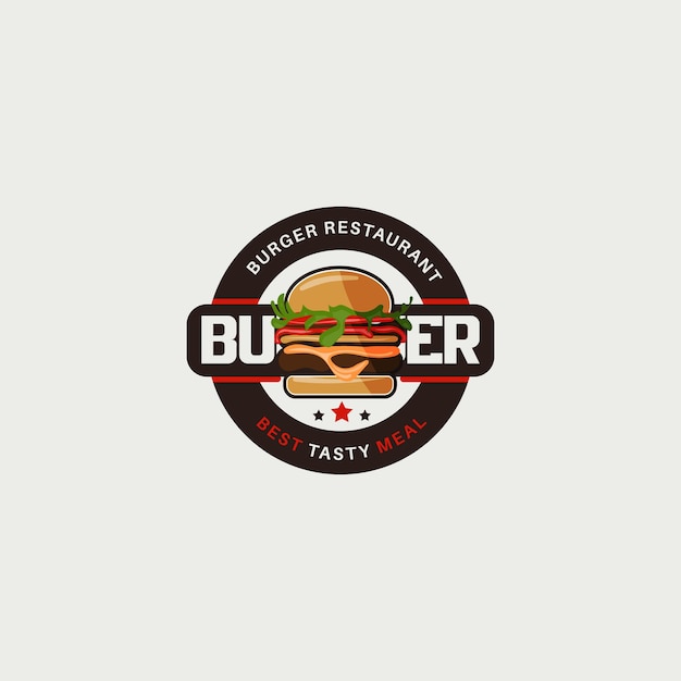 Burger Logo Vorlage