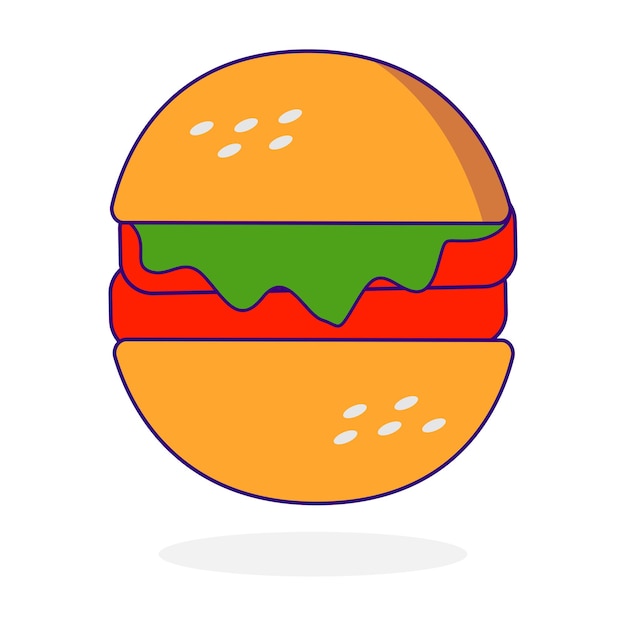 Vektor burger-vektor-illustration