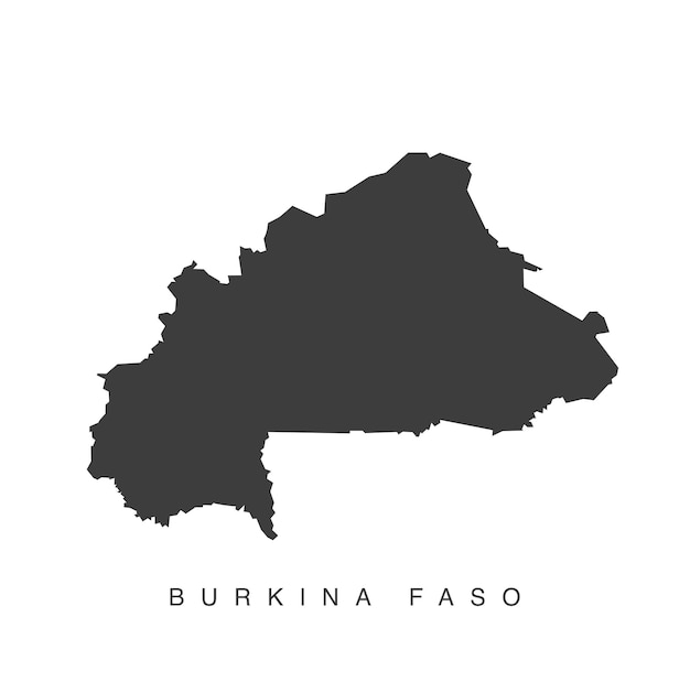 Burkina Faso Karte Vektorgrafiken