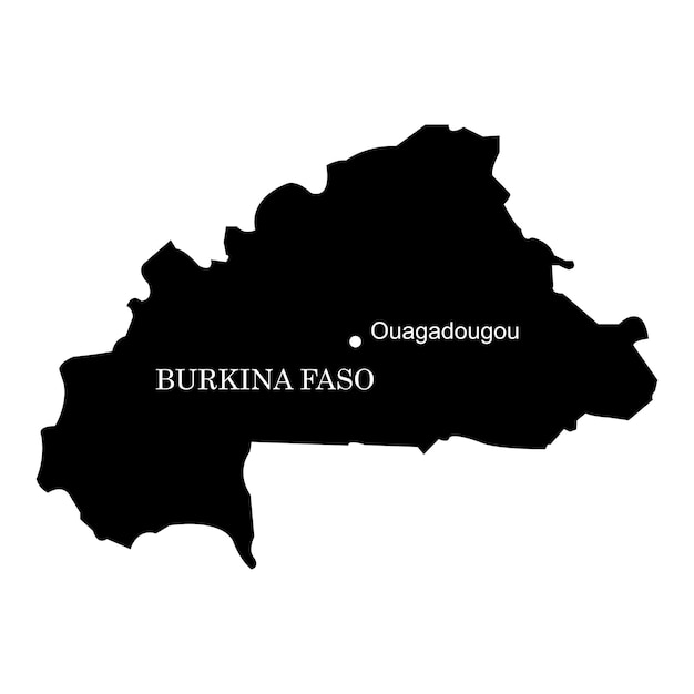 Burkina Faso-Landkarte