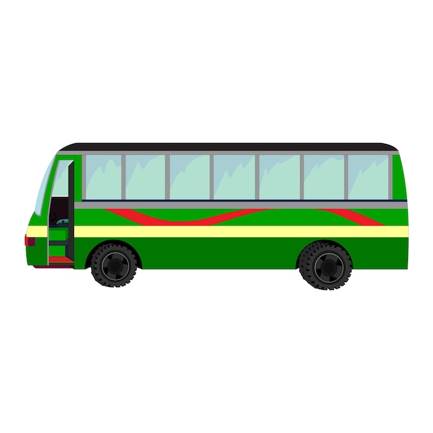 Bus cartoon icon illustration.