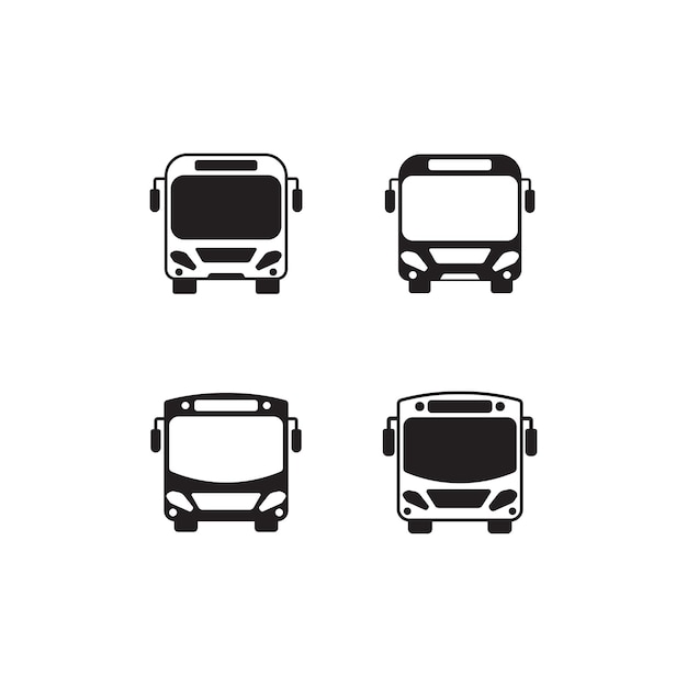 Vektor bus-icon-entwurfsvektor