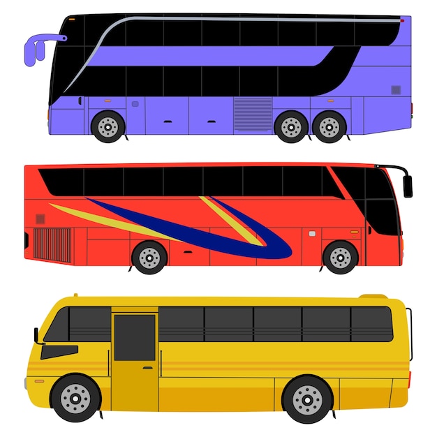 Vektor bus-icon-set.