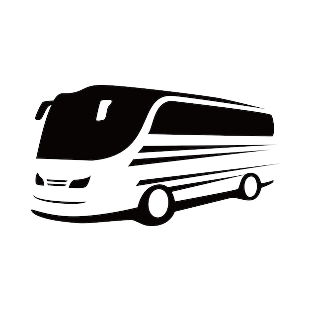 Vektor bus-silhouette-design reisen transport zeichen und symbol
