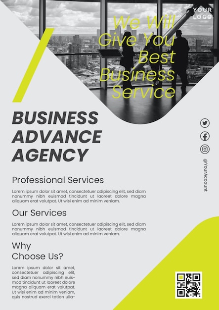 Vektor business agency_2 flyer-design