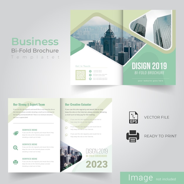 Business bi fold broschüre