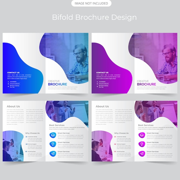 Business bifold broschüre design