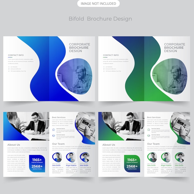 Business Bifold Broschüre Design