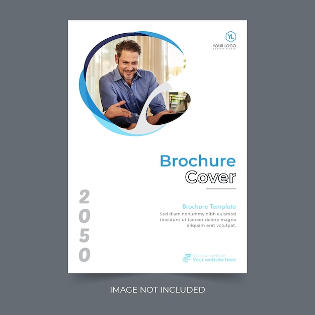 Business-bifold-broschüre, modernes jahresbericht-mehrzweck-cover-design oder flyer-clean-design