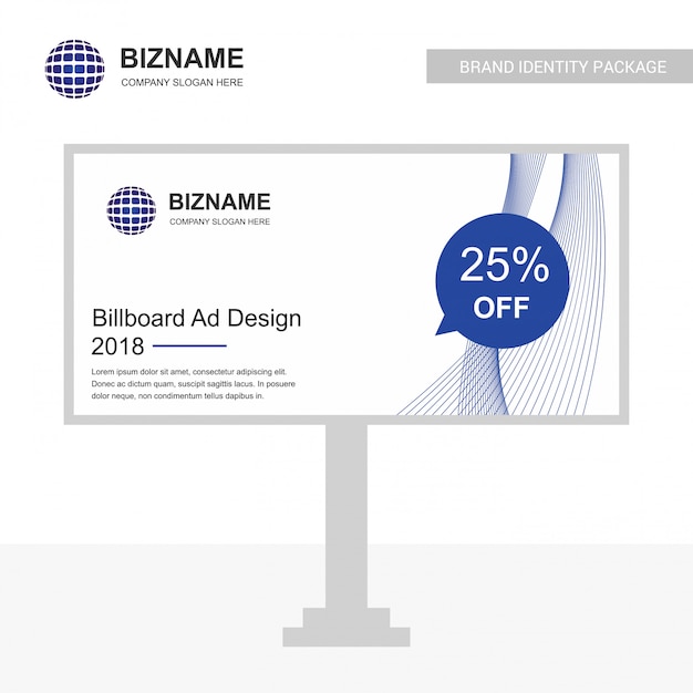 Business bill board design vektor