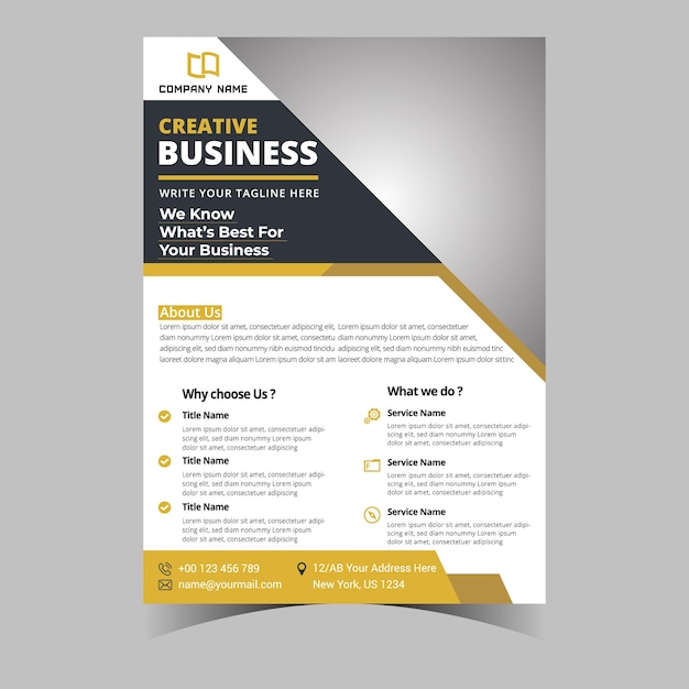 Business-briefkopf-unternehmensvorlagen-flyer-design