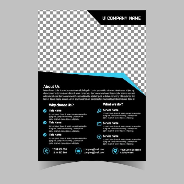 Vektor business-briefkopf-vorlage unternehmens-flyer-design