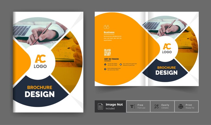 Business-Broschüren-Cover-Design-Vorlage buntes modernes Corporate-Layout-Thema