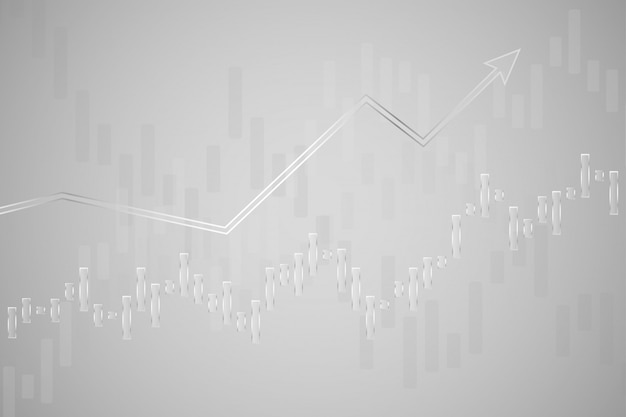 Business candle stick diagramm der börse investment trading