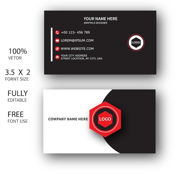 Vektor business card design