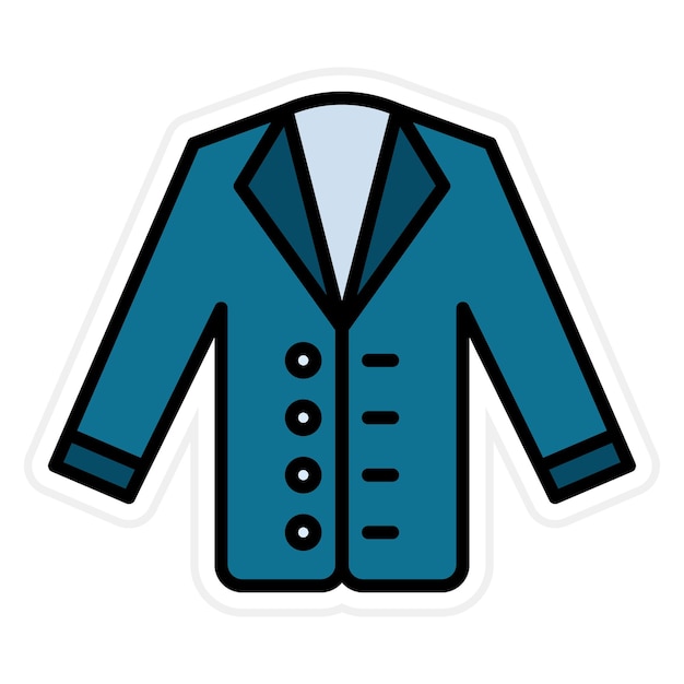 Vektor business coat-icon-vektorbild kann für business verwendet werden
