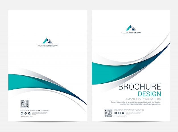 Vektor business cover und back cover vorlage, korporatives minimalistisches design