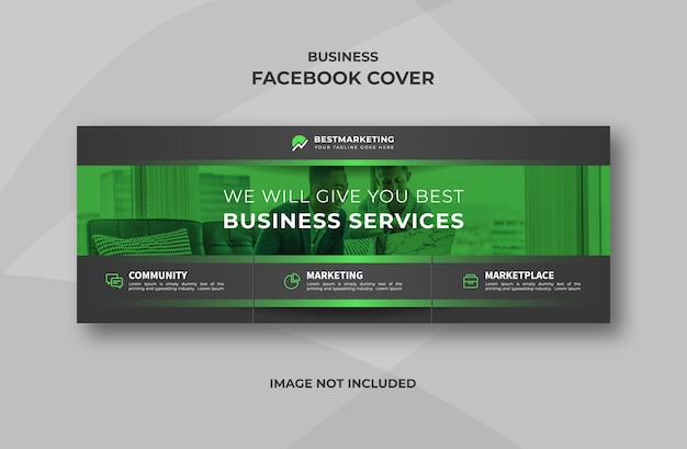 Vektor business-facebook-cover-banner-vorlage