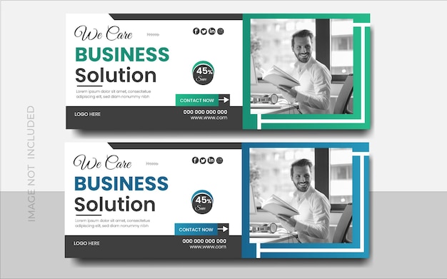 Vektor business facebook cover design und vorlage