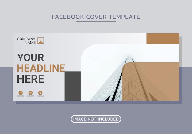 Vektor business facebook cover design-vorlage