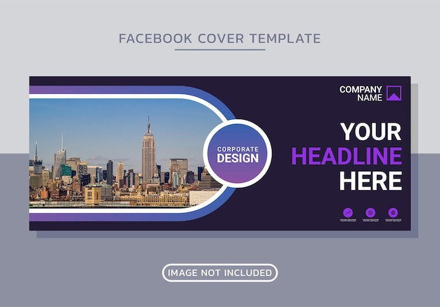 Business facebook cover design-vorlage