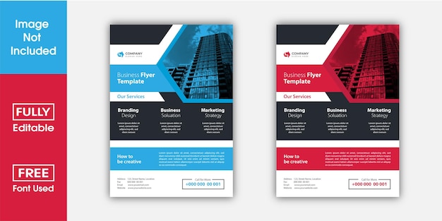 Vektor business-flyer-design im a4-format