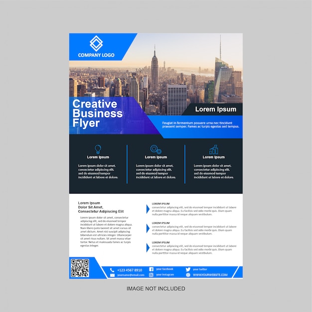 Business flyer modernes design-vorlage