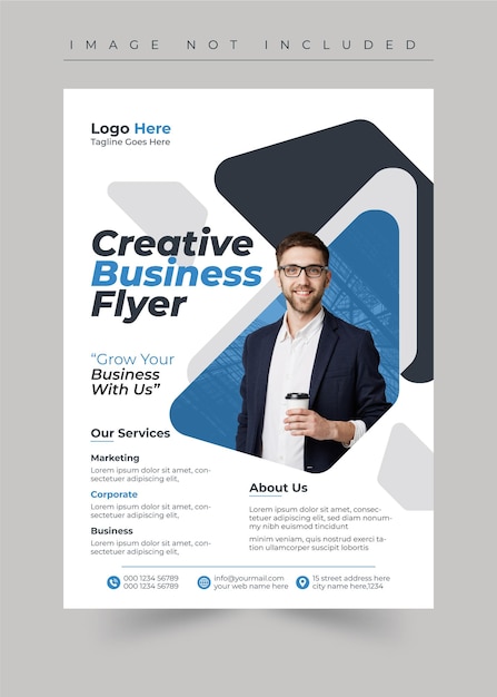 Vektor business-flyer oder poster-design-vorlage