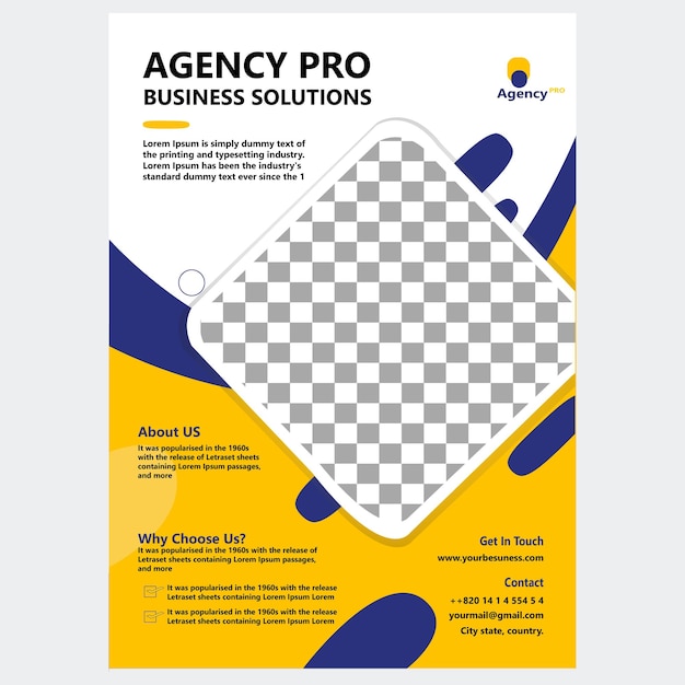 Business Flyer-Vorlage für Agenturen für den Marketingdienst