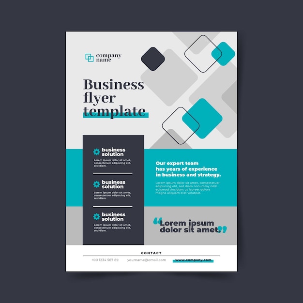 Vektor business flyer vorlage