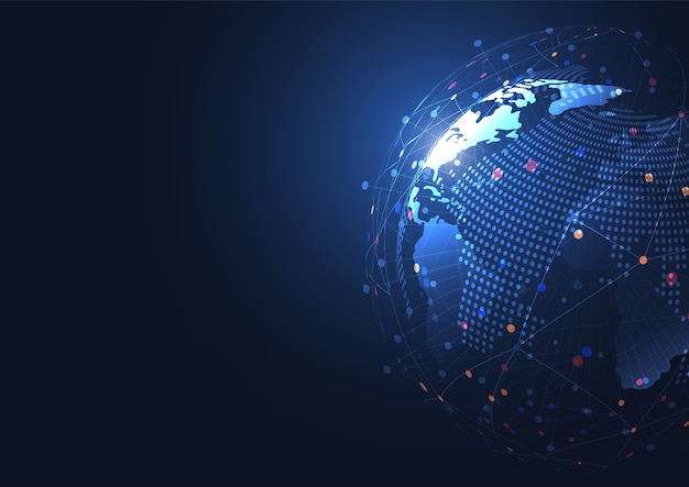 Business globale Netzwerkverbindung