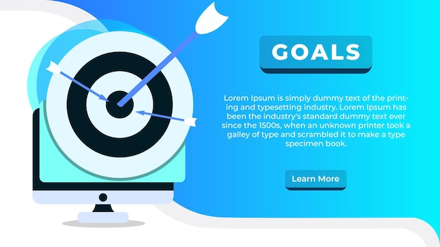 Business Goals Website-Banner-Design-Vorlage