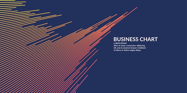 Business-grafik auf weißem hintergrund chart-analysten von wachstum und sinkenden gewinnen