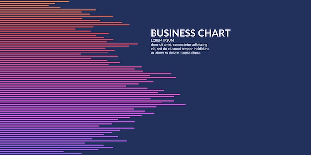 Business-grafik auf weißem hintergrund chart-analysten von wachstum und sinkenden gewinnen