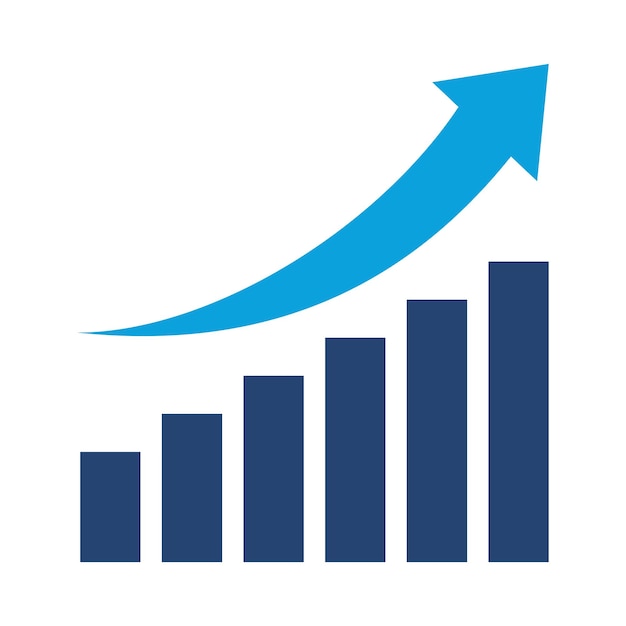 Business-Grafik-Ikonen mit solidem Vektor-Design im trendigen Stil