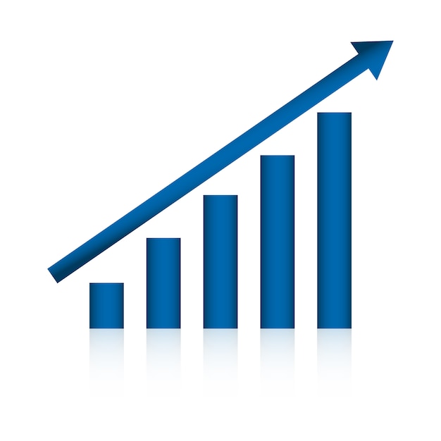 Vektor business graph-konzept