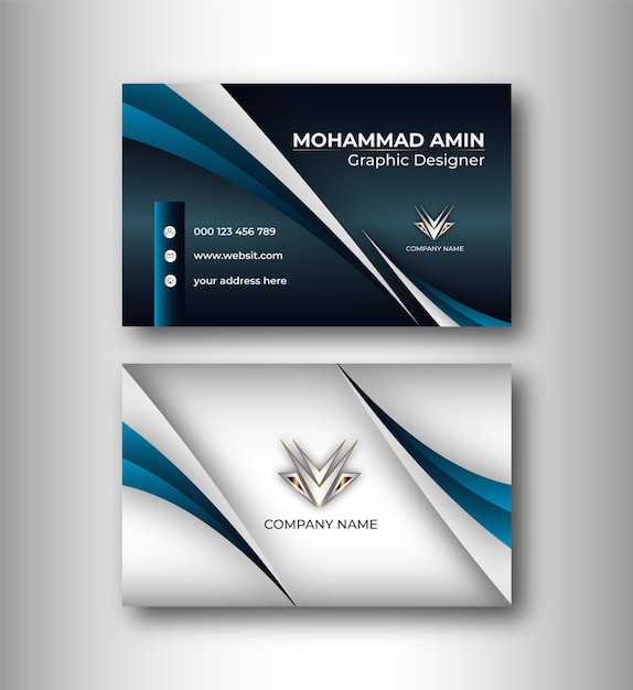 Business id card vorlage