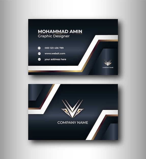 Business id card vorlage