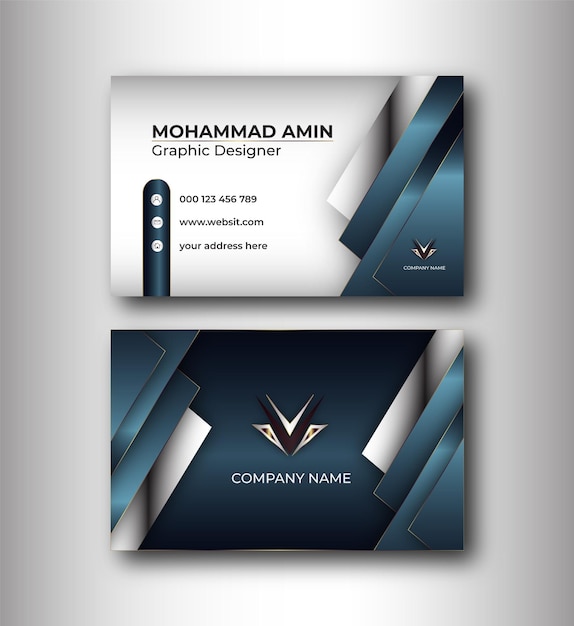 Business id card vorlage