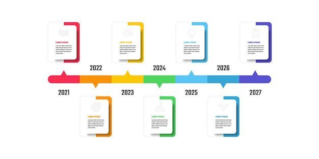 Vektor business-infografik-design 5-schritte-timeline-vektor-illustrationen