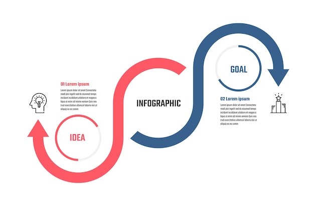 Business-infografik-design 5-schritte-timeline-vektor-illustrationen