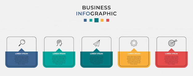 Business infografik vorlage