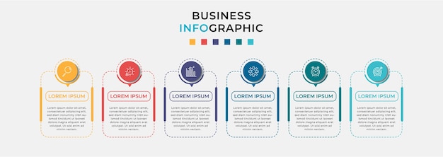 Business infografik vorlage