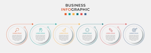 Business infografik vorlage