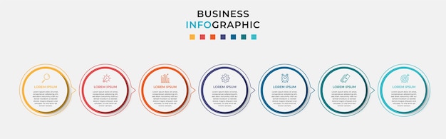 Business infografik vorlage